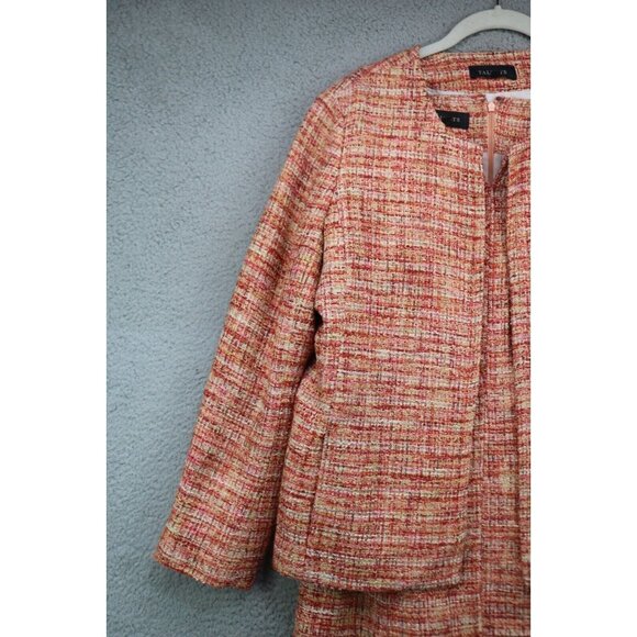 Talbots Tweed Sleeveless Midi Dress & Jacket-Size 14-Office-Career - Picture 3 of 16